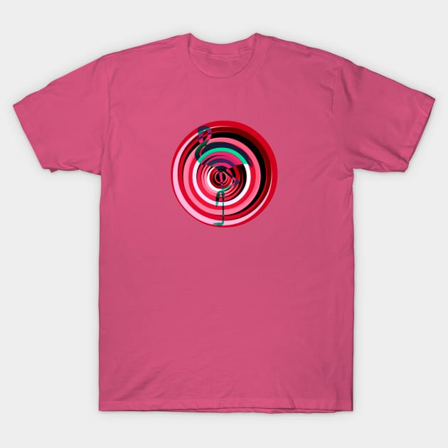 Flamingo Fun Mandala T-Shirt by TheDaintyTaurus